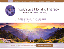 Tablet Screenshot of integrativeholistictherapy.com